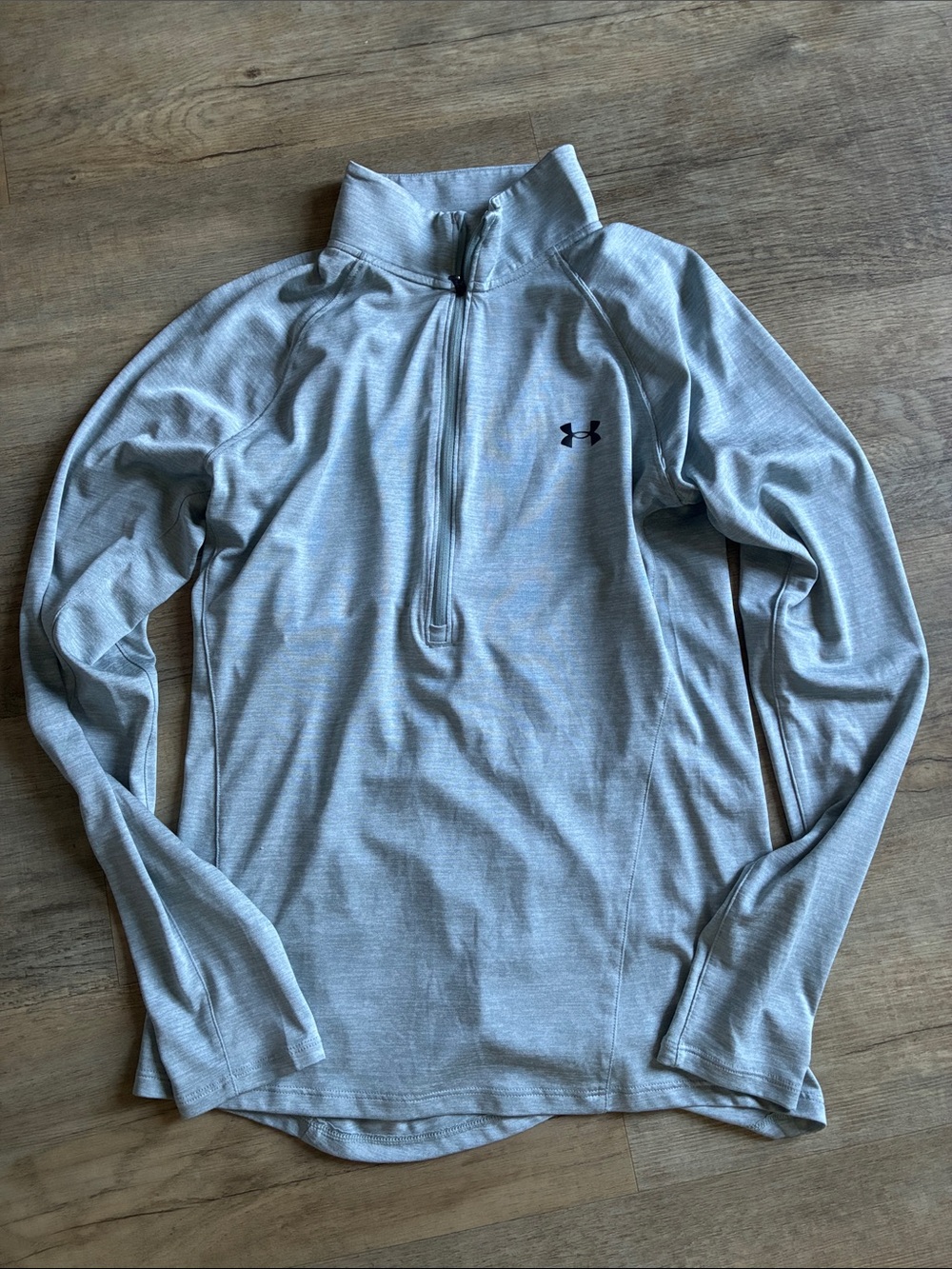 Under Armour Womens Light Green Half-Zip Performance Top
